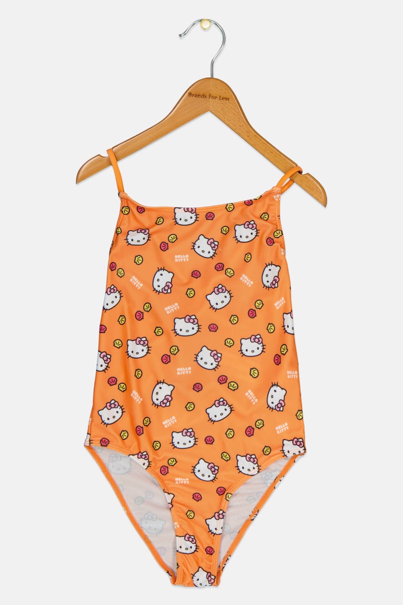 Lefties Kids Girl Allover Print One Piece Swimwear, Multicolor - Image 1