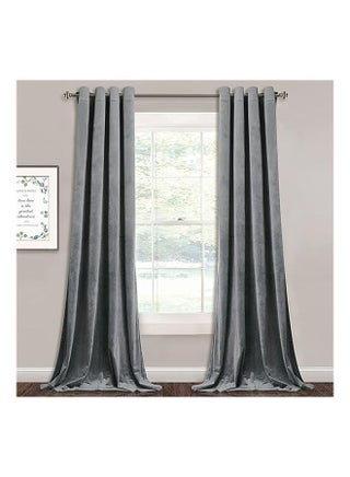 Elegant Velvet Thermal Insulated Curtain Light Blocking Shades 2 Panels For Living Room With Steel Grommets - pzsku/ZD52723E012E19A4CA55FZ/45/_/1726571008/6a284b81-07ab-4746-8fbb-c11d71e7f583
