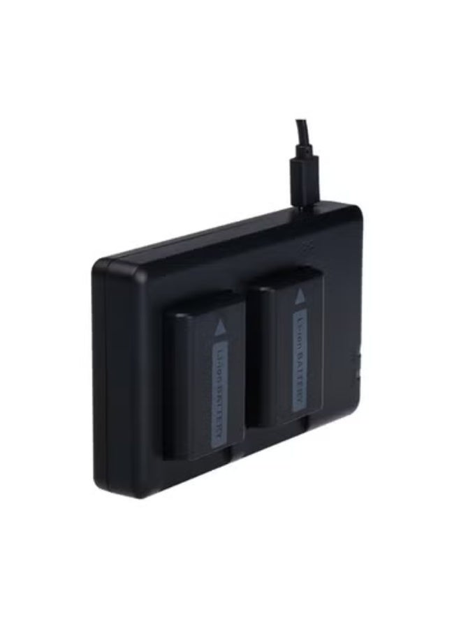 Fb NP-FW50 Camera Battery Charger for Sony a6000, a5100, a6300, a7M2, a7R2, a7S2 - Dual Charger - Image 3