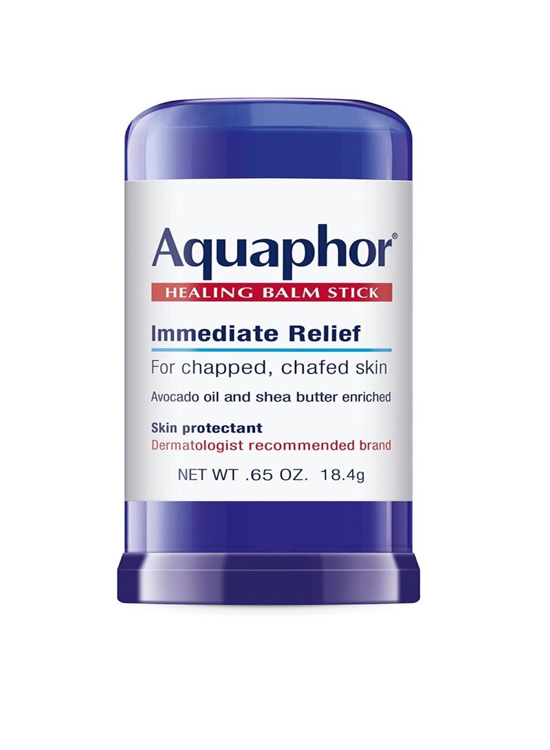 Aquaphor Healing Balm Stick Skin Protectant with Avocado Oil and Shea Butter  0.65 Oz Stick