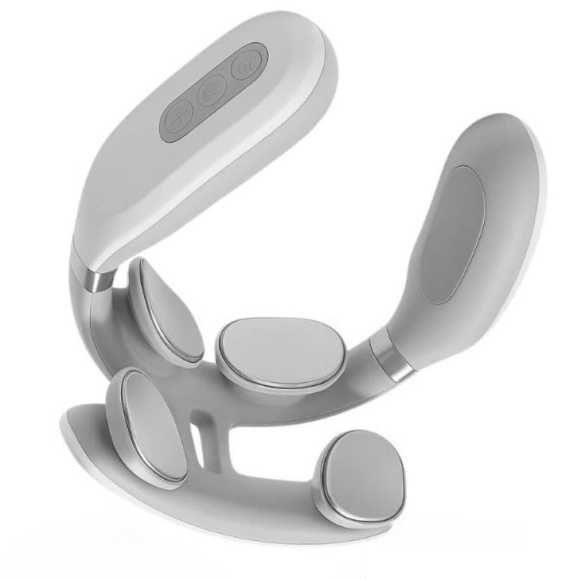 Heated Neck Massager: Sliver, Ergonomic Design - Portable Shiatsu Neck Massager for Home, Office, Travel Relaxation - Image 2