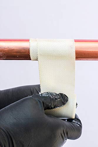 J-B WELD جبس إصلاح الأنابيب FiberWeld 2x48 بوصة – لاصق قوي لفائف الألياف الزجاجية – أبيض - Image 4
