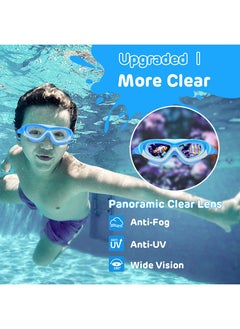 ZERIFAM Kids Swimming Goggles, Anti-Fog No Leak Proof Waterproof Kids Swim Goggles with Soft Silicone, UV Protection Clear Vision Swimming Goggles Suitable for Kids 3-14 Boys and Girls  - Image 3