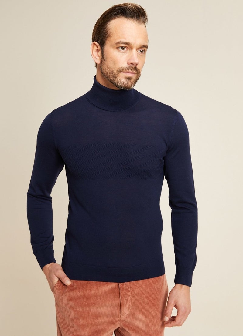 Bisse Men Regular Fit Full Turtleneck Knitwear LACİ TR20K20201_D39  - Image 1
