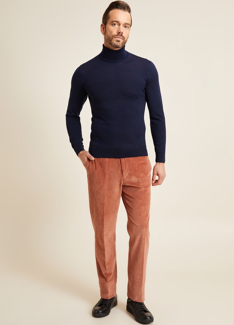 Bisse Men Regular Fit Full Turtleneck Knitwear LACİ TR20K20201_D39  - Image 4