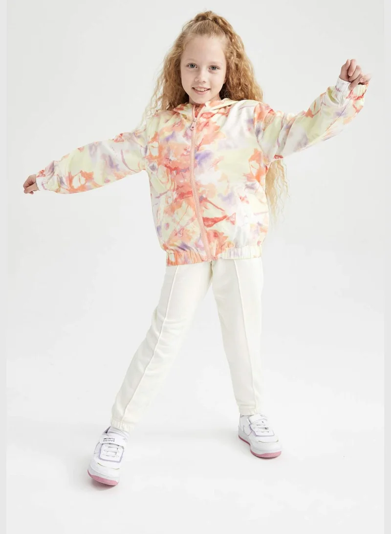 ديفاكتو Girl Hooded Long Sleeve Raincoat