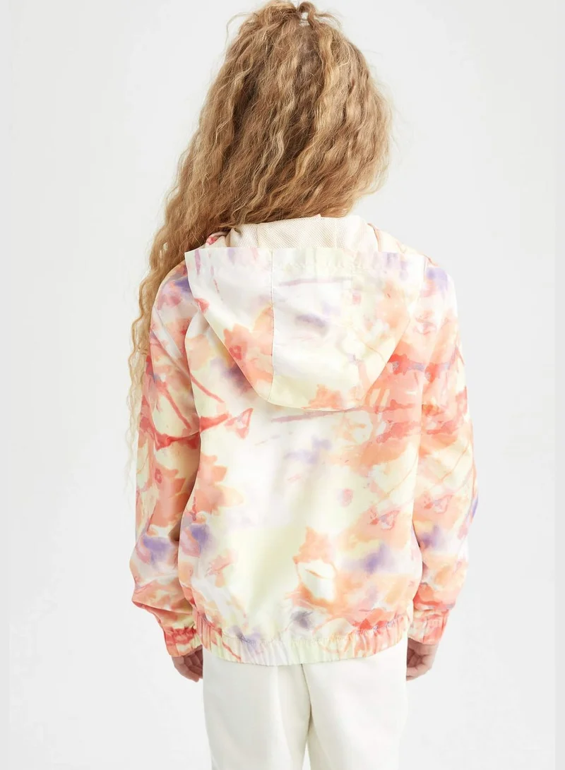 ديفاكتو Girl Hooded Long Sleeve Raincoat