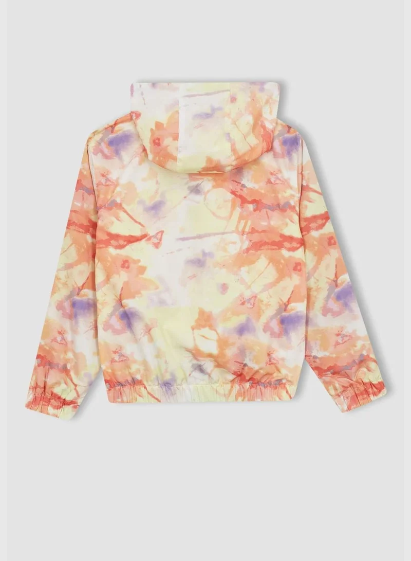ديفاكتو Girl Hooded Long Sleeve Raincoat