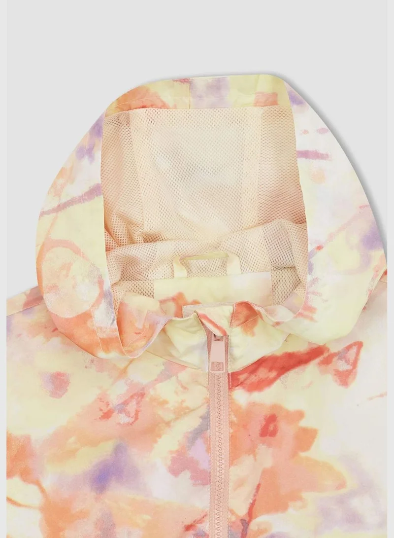 ديفاكتو Girl Hooded Long Sleeve Raincoat
