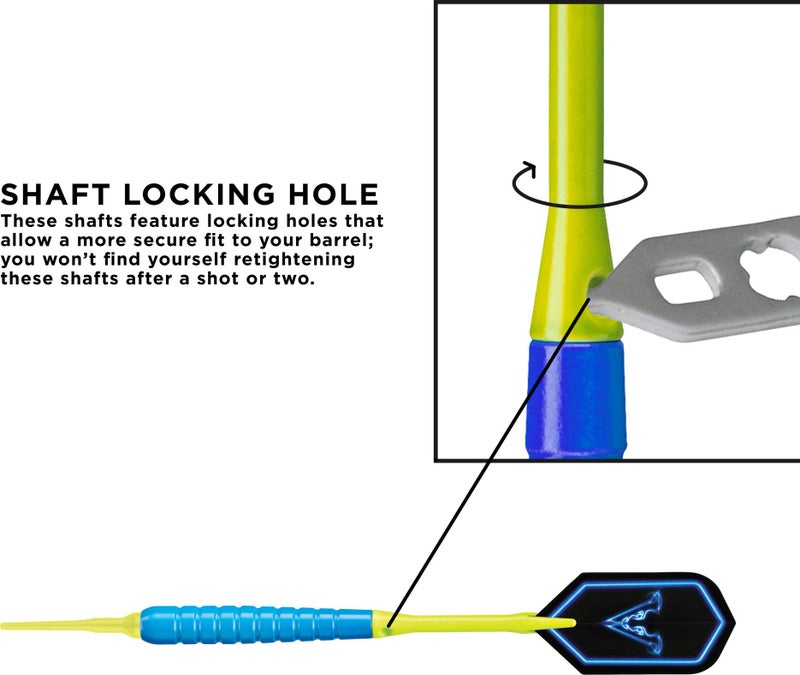 Viper by GLD Products V Glo Soft Tip Darts, Blue/Yellow, 18 Grams,20-4301-18 - Image 4