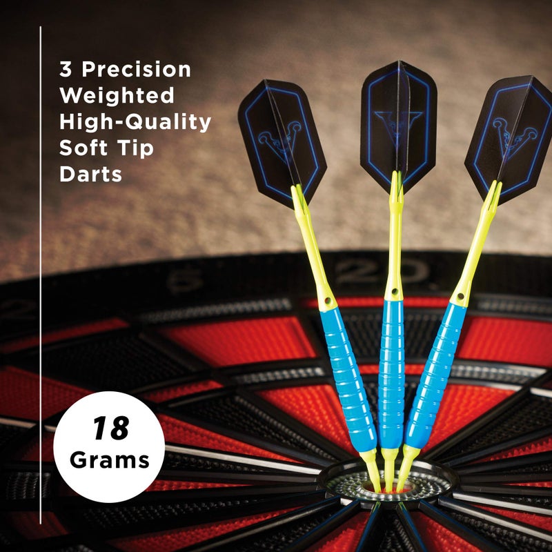 Viper by GLD Products V Glo Soft Tip Darts, Blue/Yellow, 18 Grams,20-4301-18 - Image 2