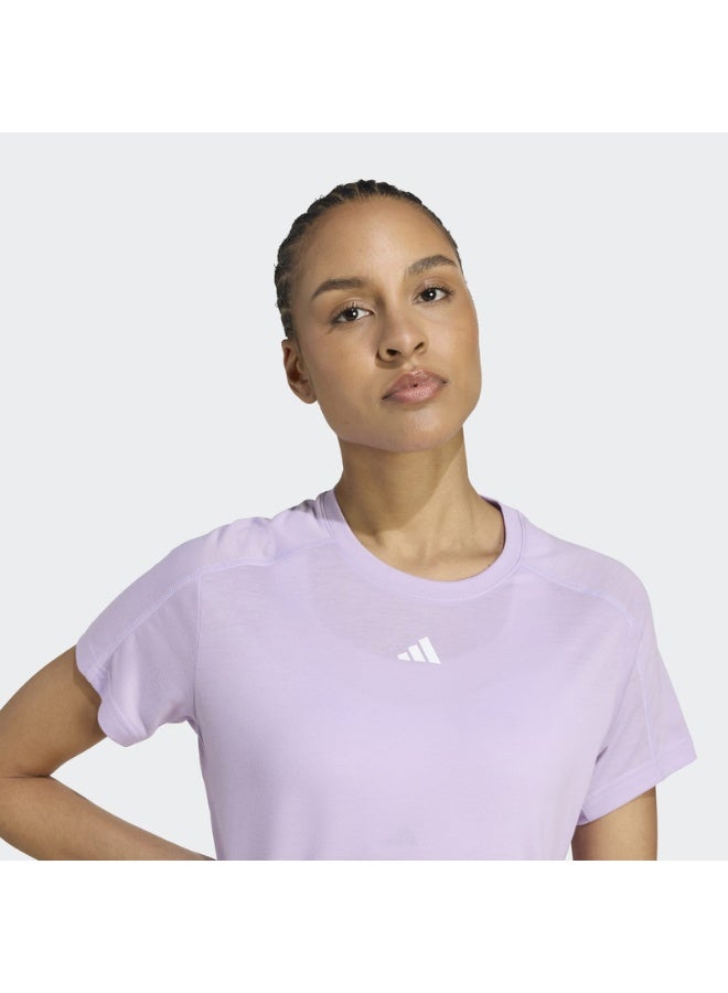 Adidas WE CREW T POWPLU/WHITE - Image 5
