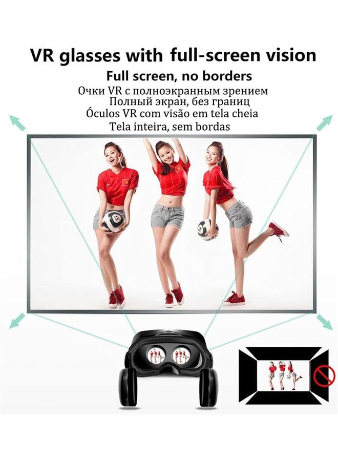 نظارات الواقع الافتراضي VRG Pro ثلاثية الأبعاد، سماعة رأس للواقع الافتراضي لهواتف آيفون وأندرويد مقاس 5.0-7.0 بوصة، استمتع بأفضل ألعاب الهاتف المحمول وأفلام 360 مع جميع هواتف أندرويد الذكية براحة وليونة، C - Image 5