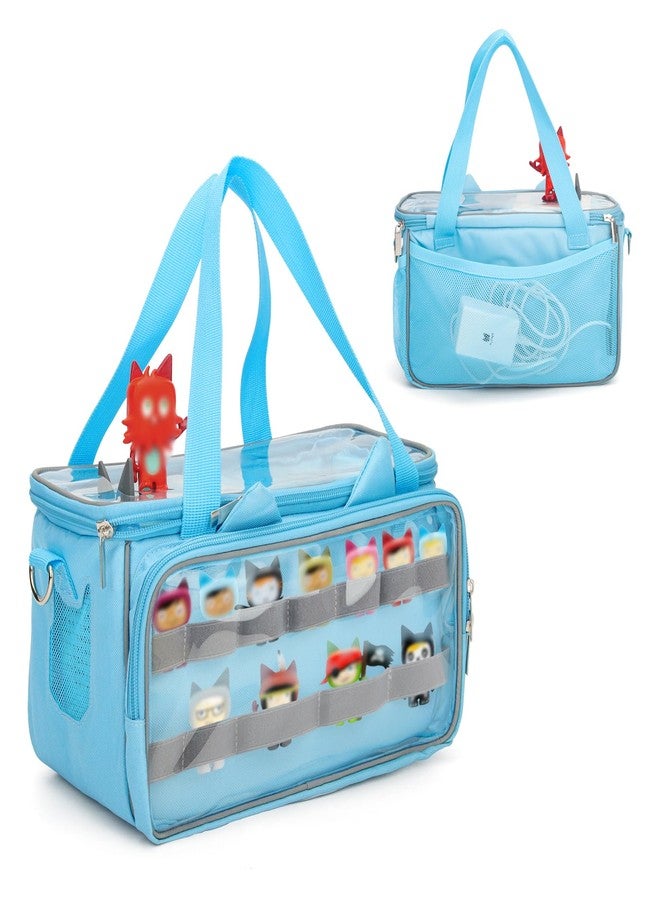 Taladad Carrying Case for Toniebox, Tonie Characters Figures, Toniebox Starter Set Headphones Charging Station Bag (Blue) - Image 1