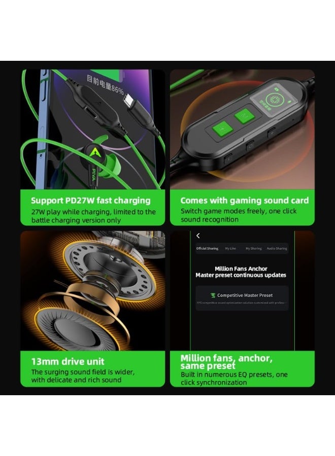 بيفا سماعة ألعاب إس 6 برو مع منفذ شحن سريع بقدرة ٢٧ واط من شركة بيفا، بتحكم عبر التطبيق، وبطاقة صوت مدمجة، وصوت محيطي ثلاثي الأبعاد، وإضاءة آر جي بي، متوافقة مع الايفون، ريد ماجيك، سامسونغ،  الجوال، الكمبيوتر، بلايستيشن ٥، بلايستيشن ٤، إكس بوكس سيريس إكس/إس، إكس بوكس ون، ونينتندو سويتش، تايب سي أحمر - Image 4