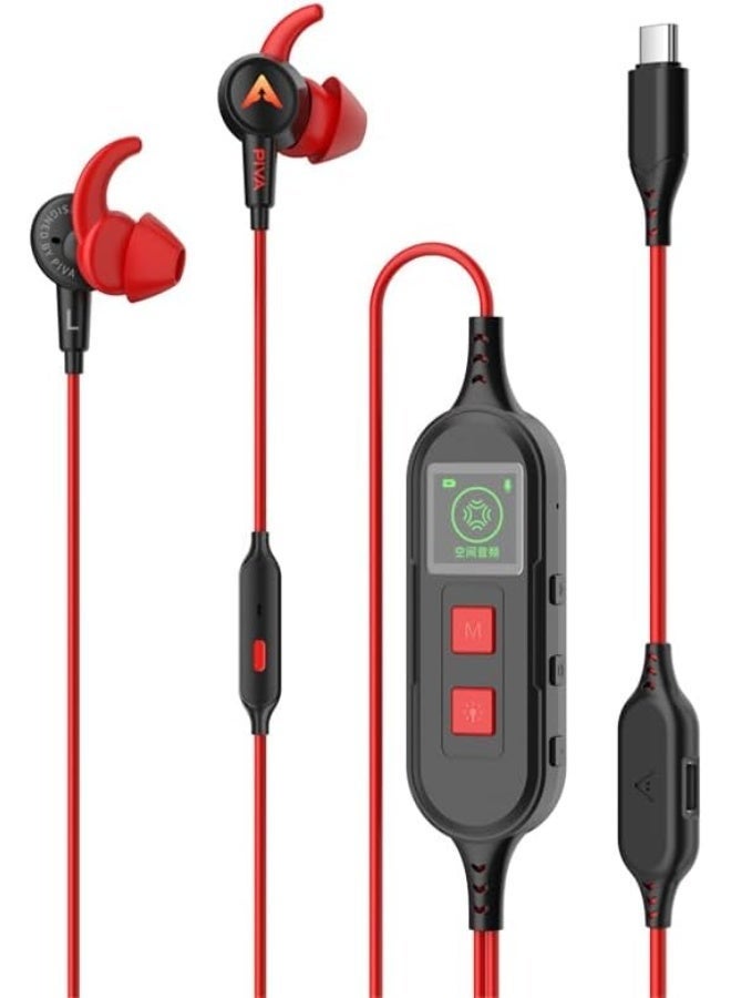 بيفا سماعة ألعاب إس 6 برو مع منفذ شحن سريع بقدرة ٢٧ واط من شركة بيفا، بتحكم عبر التطبيق، وبطاقة صوت مدمجة، وصوت محيطي ثلاثي الأبعاد، وإضاءة آر جي بي، متوافقة مع الايفون، ريد ماجيك، سامسونغ،  الجوال، الكمبيوتر، بلايستيشن ٥، بلايستيشن ٤، إكس بوكس سيريس إكس/إس، إكس بوكس ون، ونينتندو سويتش، تايب سي أحمر - Image 1