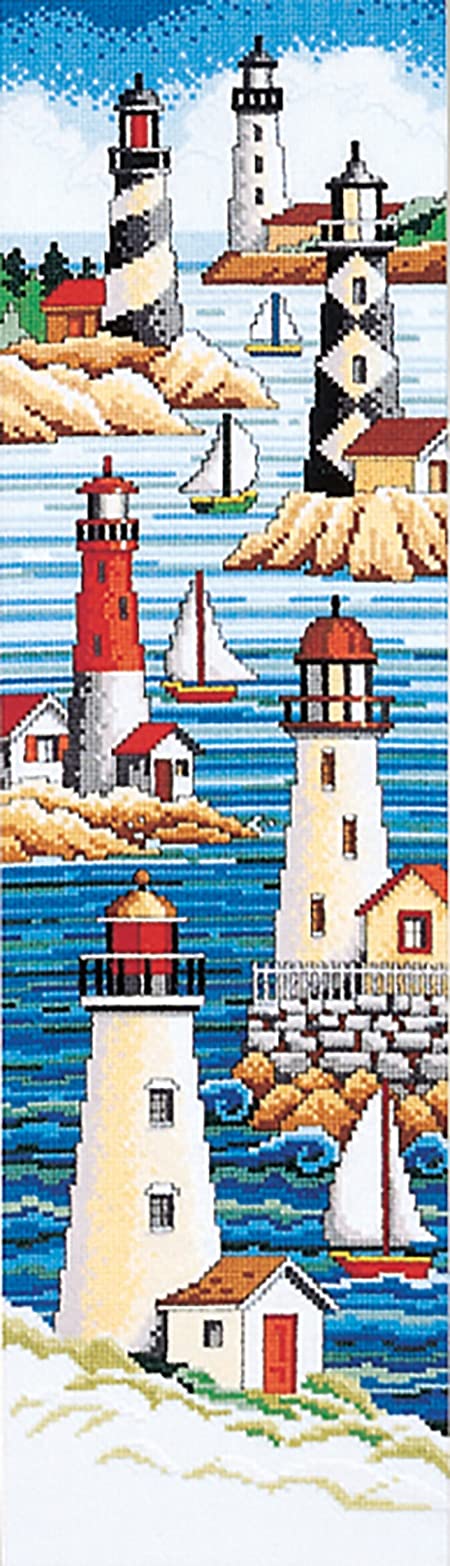 Janlynn Lighthouses Counted Cross Stitch Kit-6"X21" 14 Count - Image 2