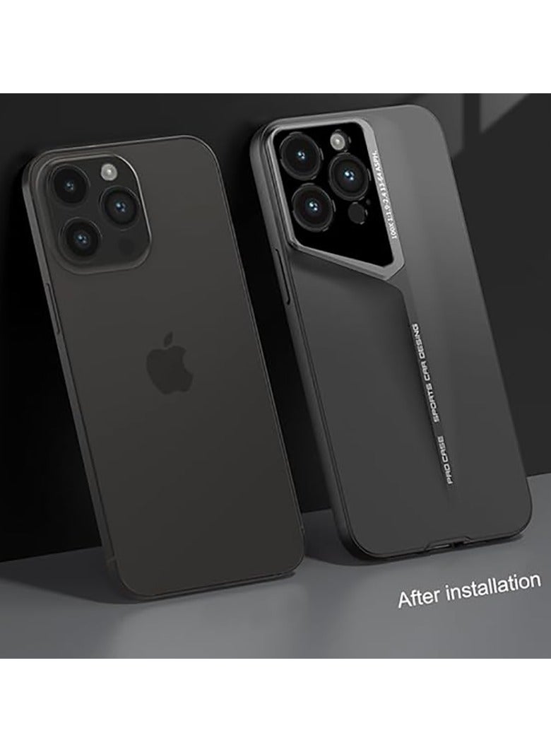 QIRG Case for iPhone 16 Pro Max, Blade Design, Ultra-Thin Military-Grade Shockproof Case, Matte Skin Feeling Back -Black - Image 5