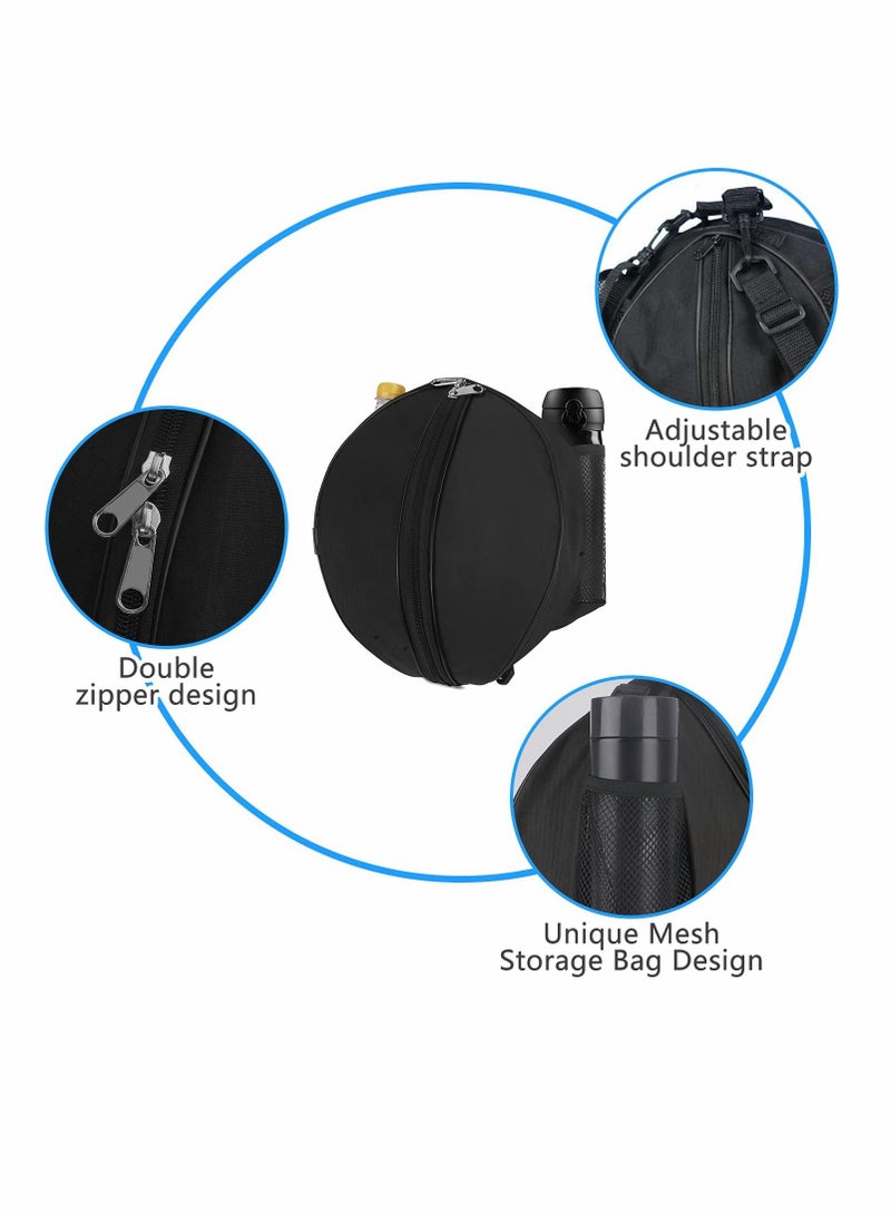 KASTWAVE Waterproof Basketball Carrying Bag, Portable Training Sports Ball Holder Bag, Waterproof Basketball Bag with Adjustable Shoulder Strap, Basketball Volleyball Storage Bag (Black) - Image 2