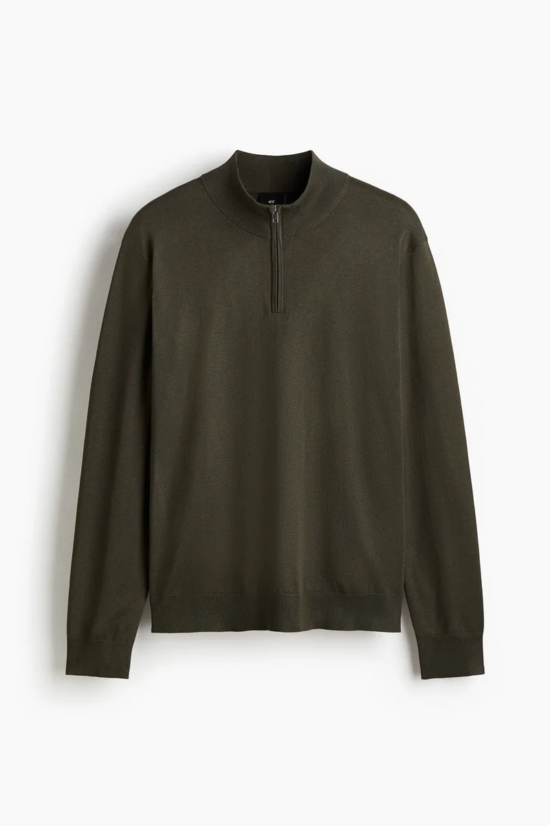 H&M  Regular Fit Zip-top jumper for Men | Best Price UAE