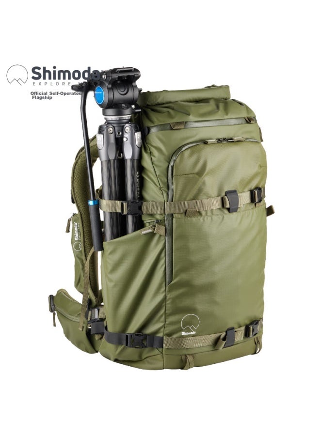 Shimoda Photography Bag, Outdoor Bird Shooting Cannon Bag, Telephoto 1200mm Prime Lens Camera Bag, Professional Large Capacity Waterproof Yidong X70v2 Backpack, Army Green, 520-143 - Image 3