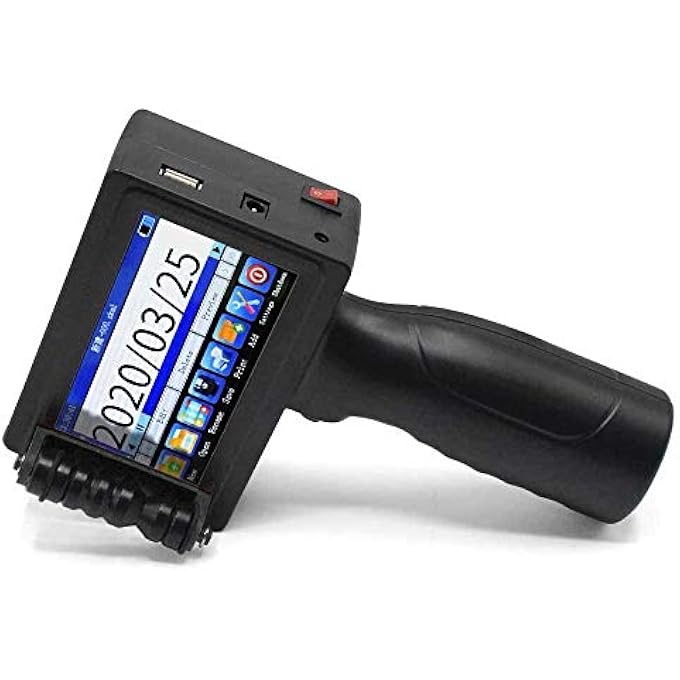 TOAUTO - PORTABLE INTELLIGENT UPGRADED HANDHELD INKJET PRINTER HP-003 WITH 3.7 INCH LED TOUCH SCREEN QUICK-DRYING INKJET CODING MACHINE FOR CODE DATE LABEL (SUPPORT 14 LANGUAGES & 3 PRINT PRECISION) - Image 2