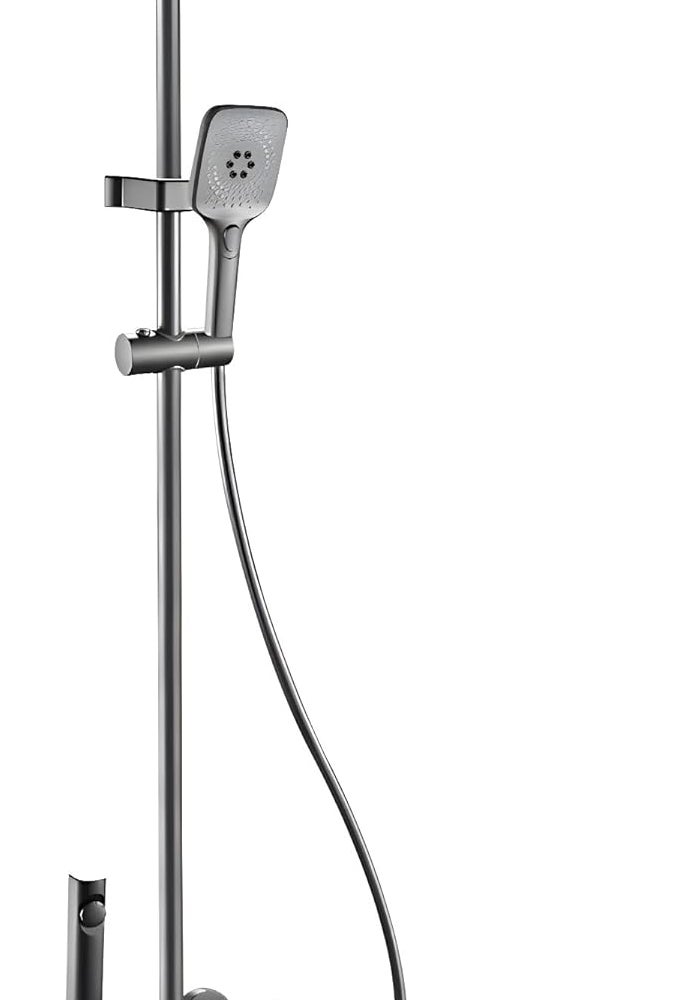 Premium Shower System with Overhead Rain Shower and 5-Function Hand Shower - Image 1