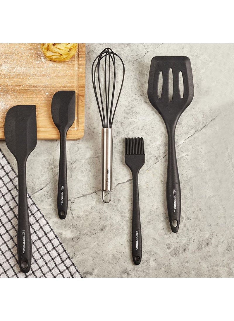 PEROTTI Jorge Black Silicone 5 Piece Serving Set 