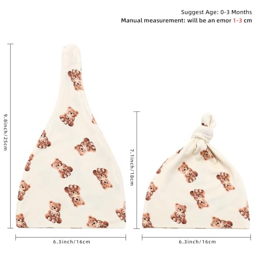 LifeTree Muslin Swaddle Blankets, Muslin Baby Swaddle Blanket and Hat Set with Birth Announcement Card, Newborn Unisex Receiving Blankets Bear Pattern - Image 5