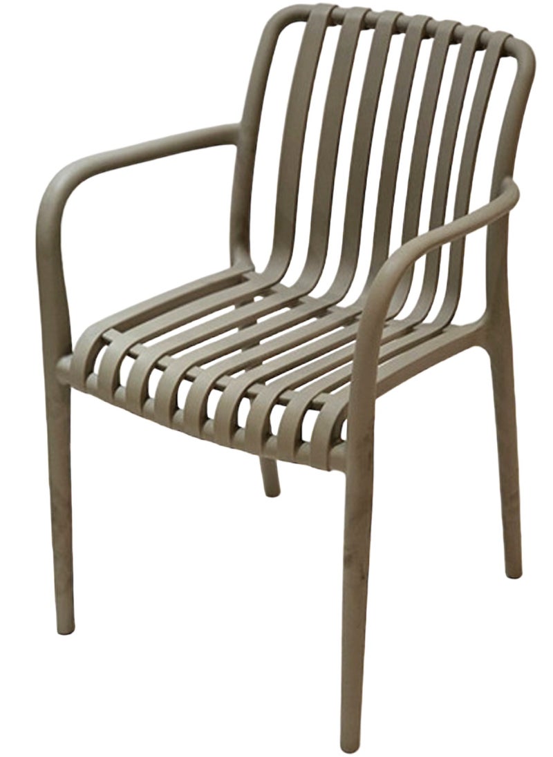 Living - Set of 4 piece Stackable outdoor modern hotel plastic restaurant dining chair chairs for events coffee shop - Image 1