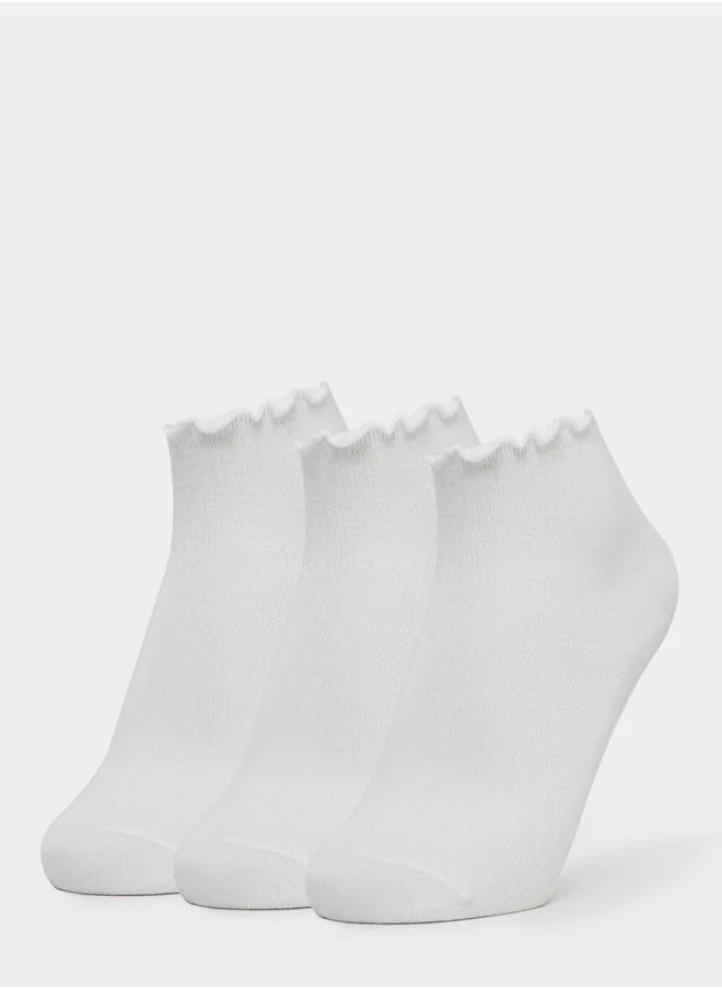 Styli Styli Set of 3 - Solid Crew Socks