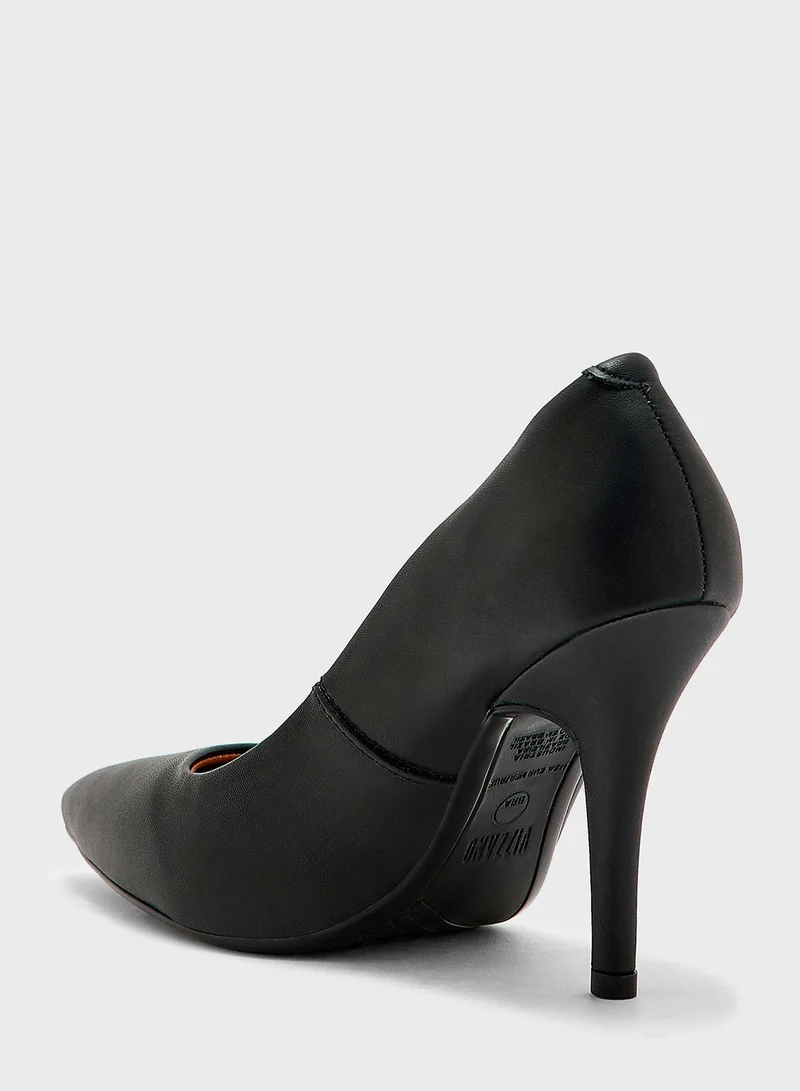 VIZZANO Charlee Pointed Toe Mid Heel Pumps