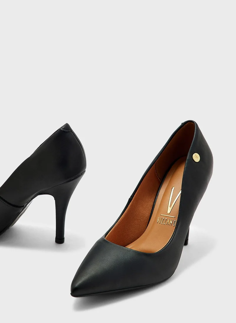 VIZZANO Charlee Pointed Toe Mid Heel Pumps