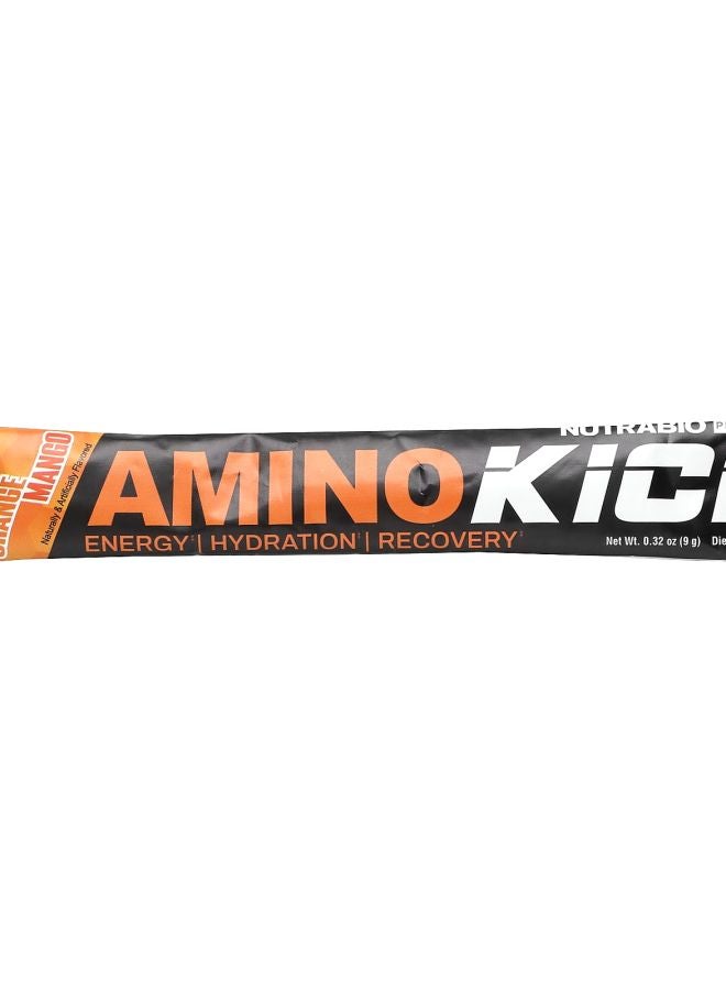 NutraBio Amino Kick Orange Mango 1 Stick Pack 0.32 oz (9 g)