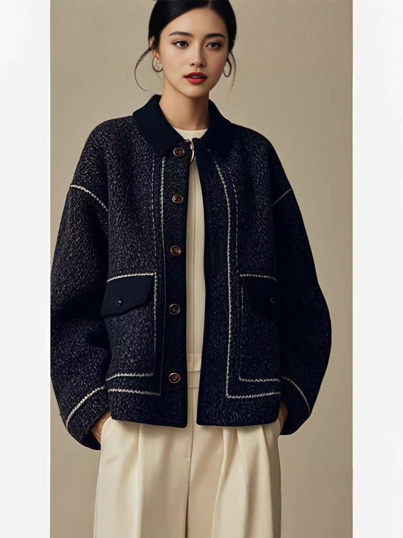 ملابس نسائية جديدة على الطراز الصيني، جاكيت بدلة تانغ على الطراز الصيني للنساء، ربيع، خريف وشتاء 2025، قمصان صغيرة عطرية جديدة ساخنة للبيع - Image 3