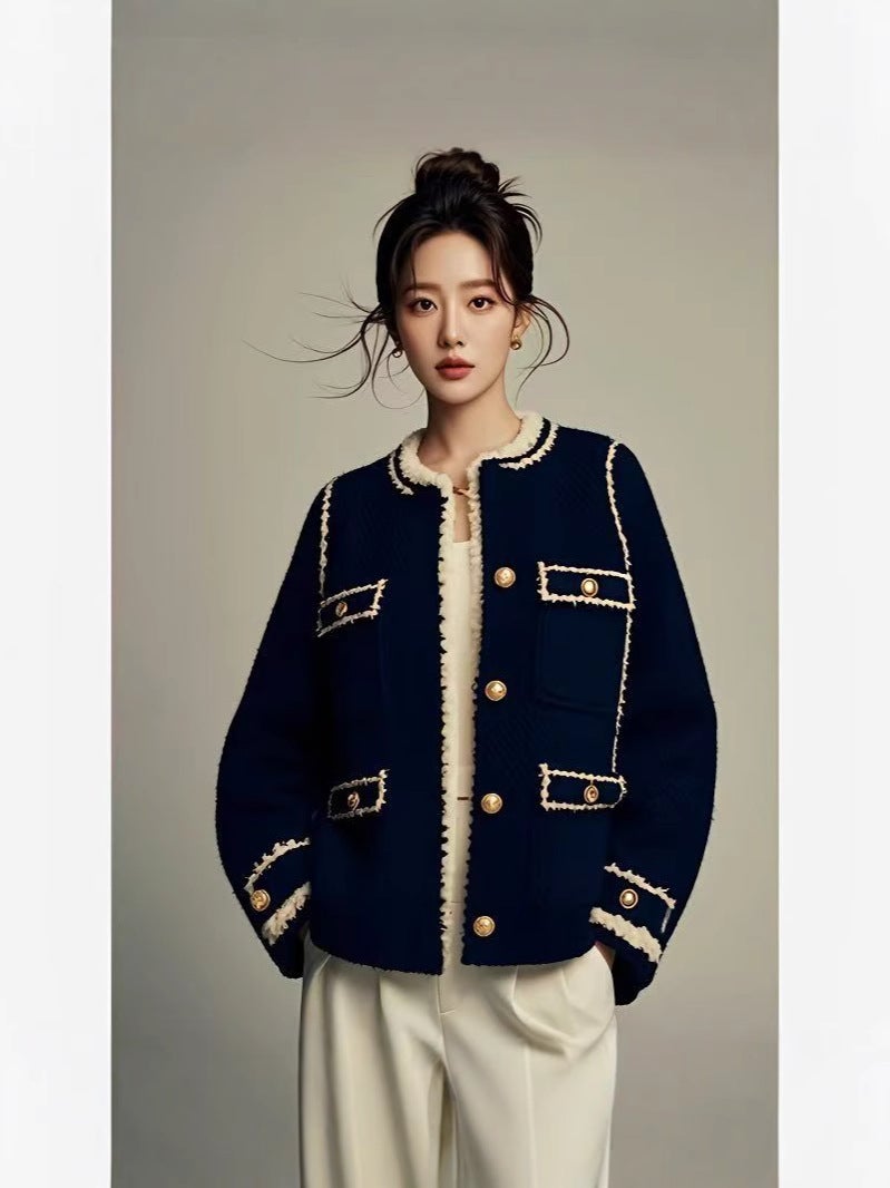 ملابس نسائية جديدة على الطراز الصيني، جاكيت بدلة تانغ على الطراز الصيني للنساء، ربيع، خريف وشتاء 2025، قمصان صغيرة عطرية جديدة ساخنة للبيع - Image 4