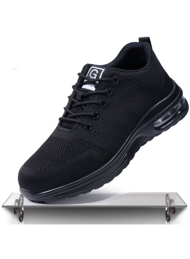 NIBEMINENT Work Sneakers Steel Toe Shoes for Men Safety Shoes Puncture-Proof Work Shoes Boots Fashion Indestructible Footwear - Image 1