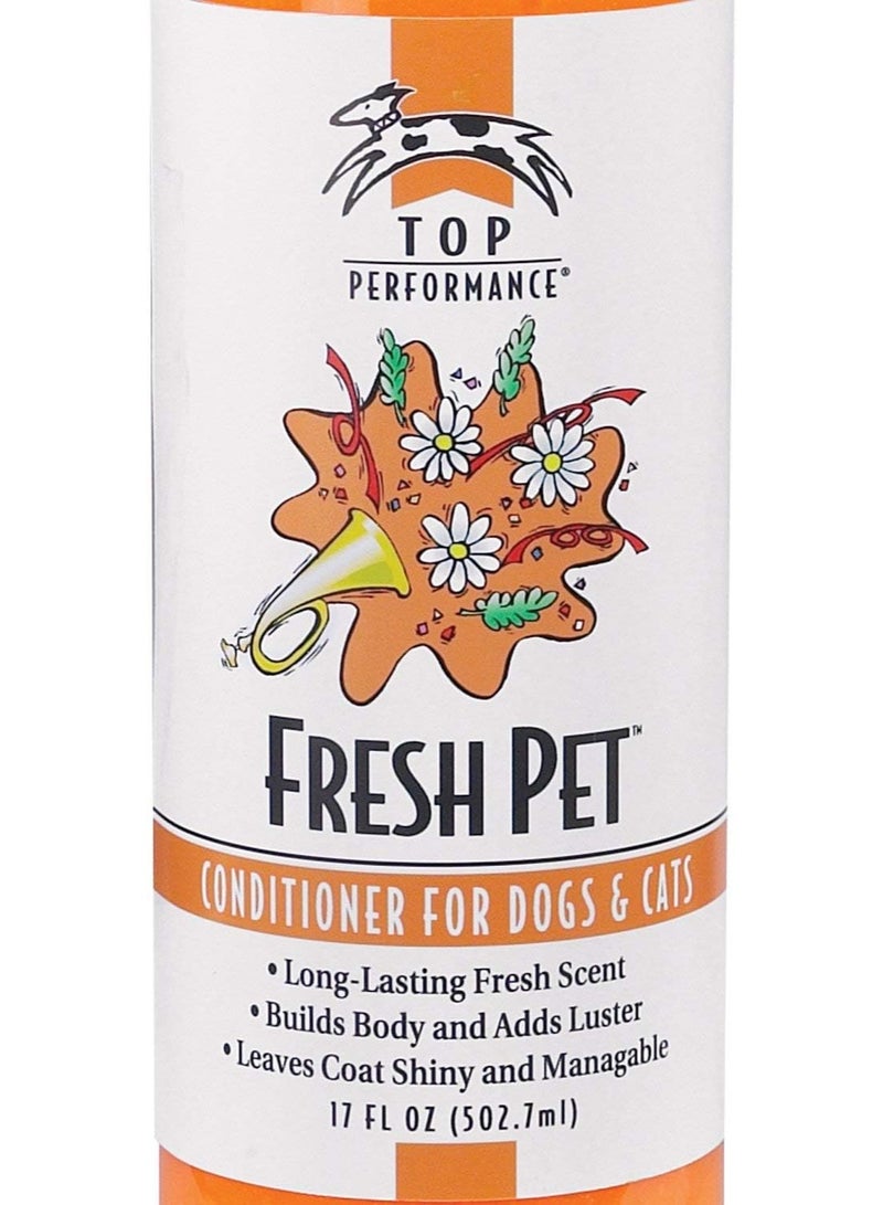 Top Performance Fresh Pet Conditioner to Reduce Mats and Tangles, 17 Oz. Size – Conditioning Formula Gives Coats Sheen - Image 2