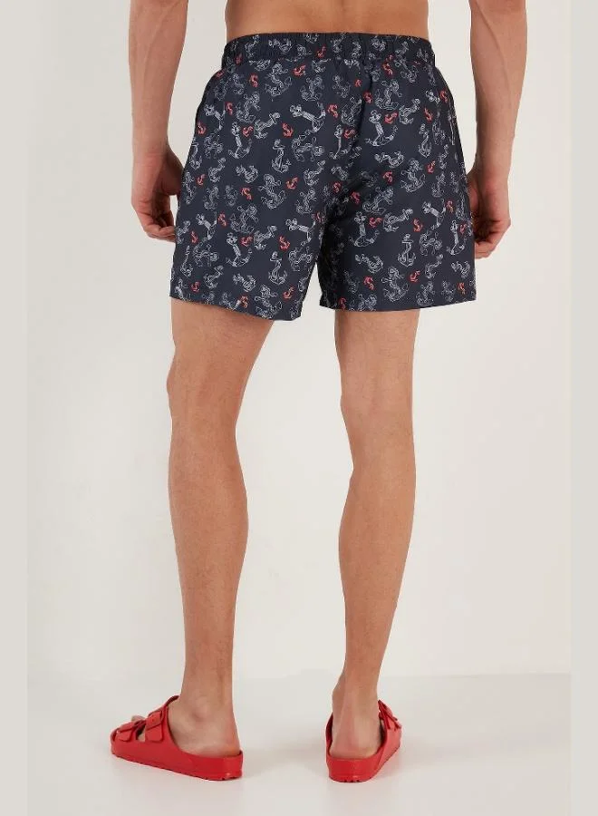 Buratti  Buratti Patterned Swim Shorts Waist Tie Pocket Swimsuit Short Men's SWIMSUIT SHORT 380M477 for Men | Best Price UAE