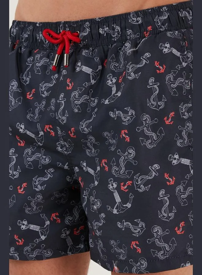 Buratti  Buratti Patterned Swim Shorts Waist Tie Pocket Swimsuit Short Men's SWIMSUIT SHORT 380M477 for Men | Best Price UAE