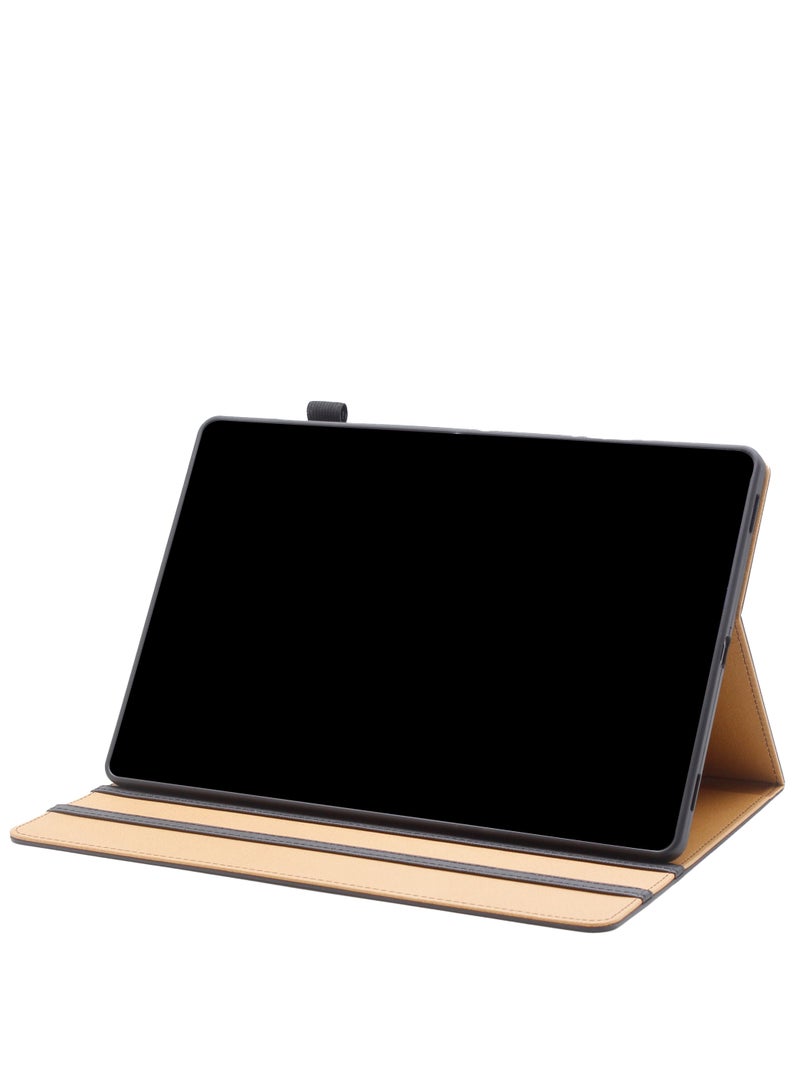 حافظة لوحة مفاتيح لجهاز سامسونج جالاكسي تاب S10+ مقاس 12.4 بوصة | لوحة مفاتيح مغناطيسية مع لوحة لمس بإضاءة خلفية | حافظة ثلاثية الطي مضادة للسقوط 2 في 1 - Image 1