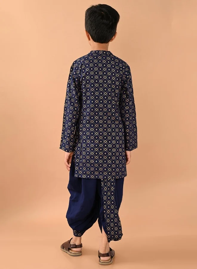 ليل بيكس Printed Dhoti Kurta Set