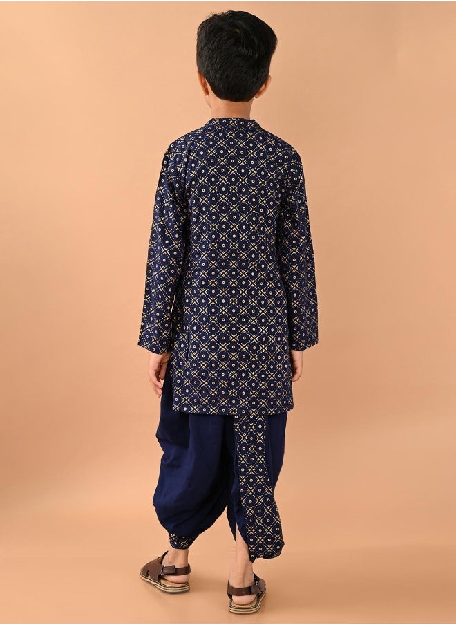 LILPICKS - Printed Dhoti Kurta Set - Image 1