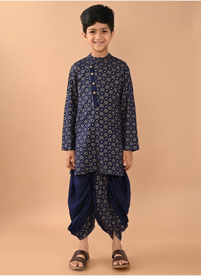 LILPICKS - Printed Dhoti Kurta Set - Image 1
