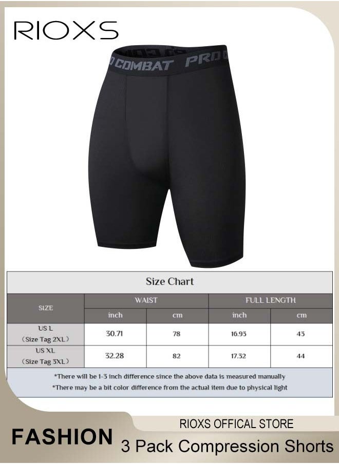 3 Pack Mens Compression Shorts, Quick Dry Athletic Workout Underwear, Base Layer Shorts, Compression Workout Shorts, Highly Elastic Soft Briefs for Cycling, Yoga, Boxing, Gym and Running, Designed for Athletic Comfortable Experience - pzsku/ZD52837A98DC74605F361Z/45/_/1740129307/229d6f60-261f-4265-a74b-a91bbd6f50bb