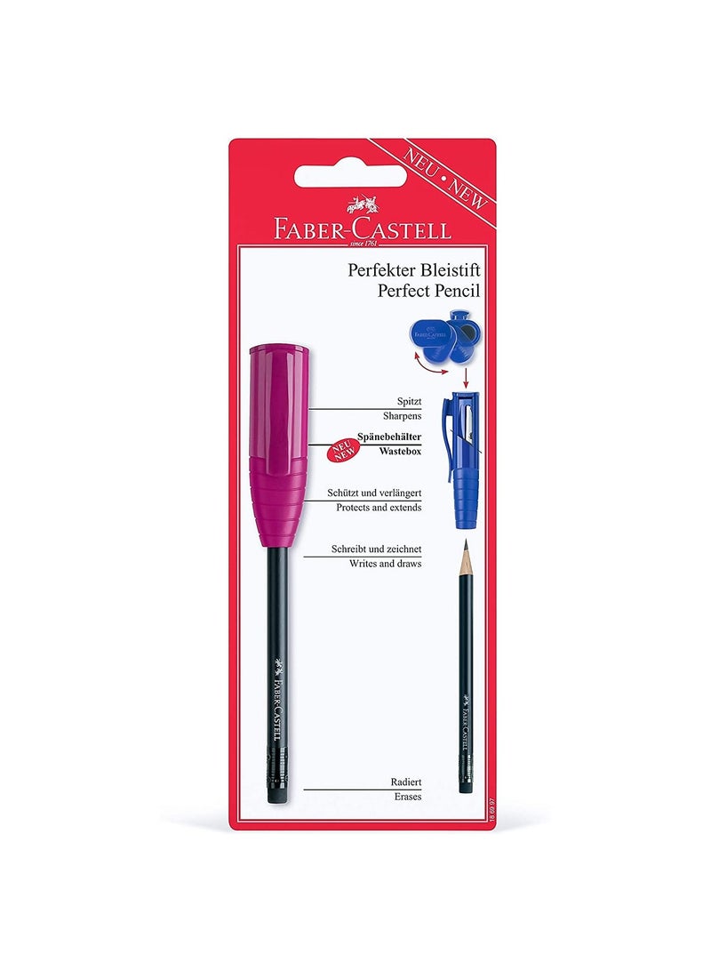 فابير كاستل قلم رصاص مثالي من فابر كاستل III مع صندوق مسن مدمج ، متنوع في نفطة - Image 1