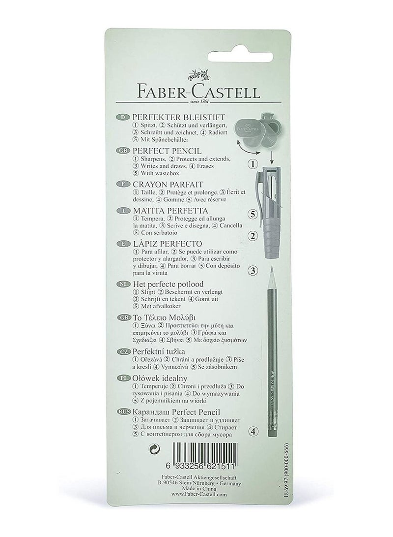 فابير كاستل قلم رصاص مثالي من فابر كاستل III مع صندوق مسن مدمج ، متنوع في نفطة - Image 2