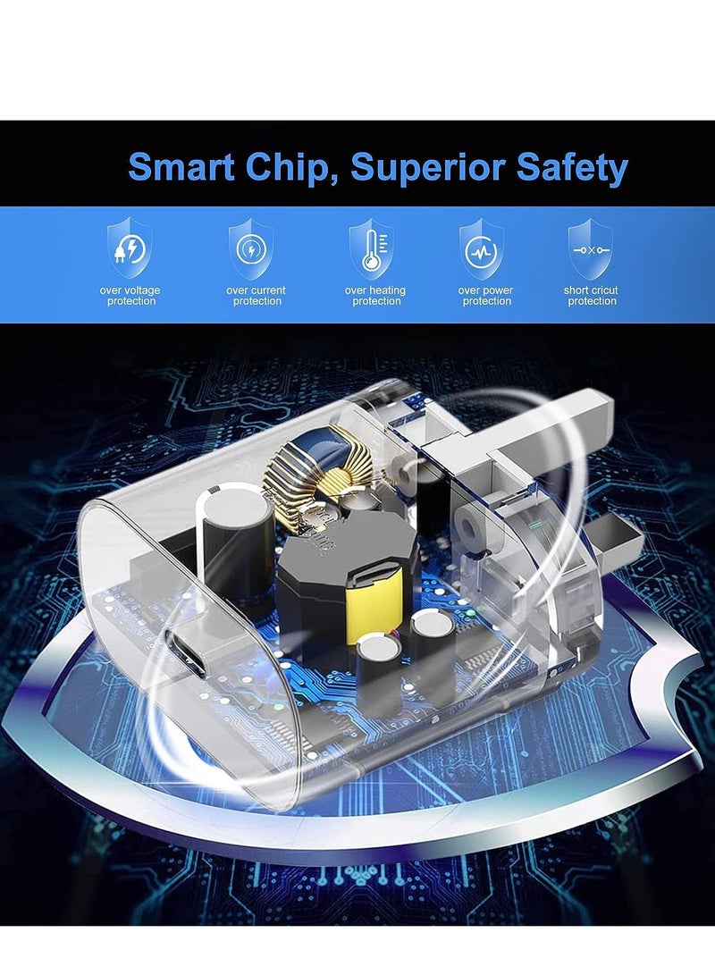 compatible 25W Fast Charger Plug for Samsung Galaxy with 5 FT USB C Cable, Wall Plug Charger Samsung 25W Charger for Samsung Galaxy S23/S23+/S22/S22Ultra/S22+/S21/S20/Note20/20 Ultra/Note10/10+ - Image 3