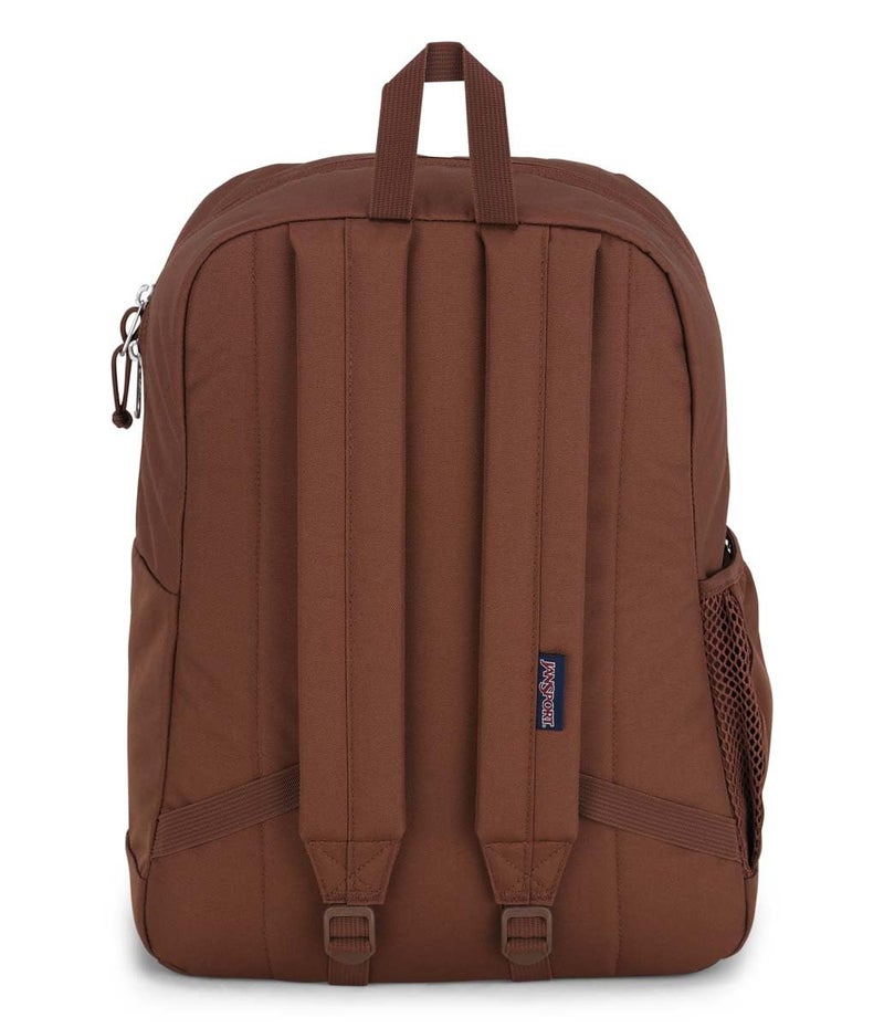 JanSport Cross Town Plus Backpack - Large Main Compartment, Side Water Bottle Pocket, 15-Inch Padded Laptop Sleeve - Basic Brown - Image 2