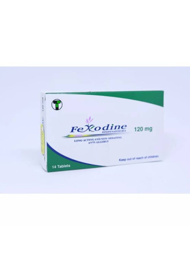 FEXODINE 120 MG TABS 14S